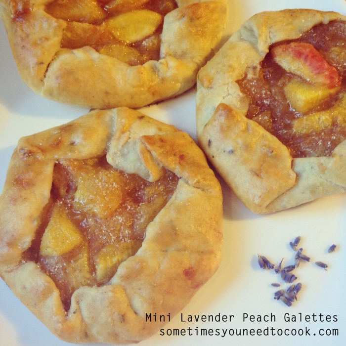 lavender peach galette